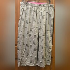 Women's Gray Fun Cat Print Pajama Pants
